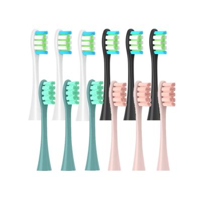 4/6-Piece Replacement Brush Heads Compatible with Oclean Electric Toothbrushes, Vacuum-Sealed (6 Pink)