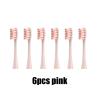 4/6-Piece Replacement Brush Heads Compatible with Oclean Electric Toothbrushes, Vacuum-Sealed (6 Pink) view 2