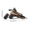 2-Tier Foldable Pet Stroller, Khaki view 3
