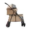 2-Tier Foldable Pet Stroller, Khaki view 4