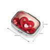 Square Pill Box for Wallet or Bag, 2 Compartments, Portable Travel Pill Organizer view 2