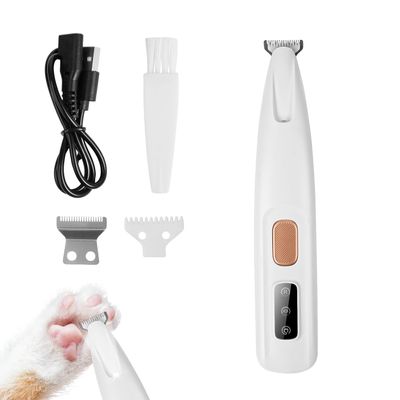 PawTrim Pro Pet Hair Trimmer with LED Light, Cordless, USB, IPX5 Waterproof