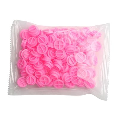 100-Piece Pink Plastic Eyelash Extension Tool Set