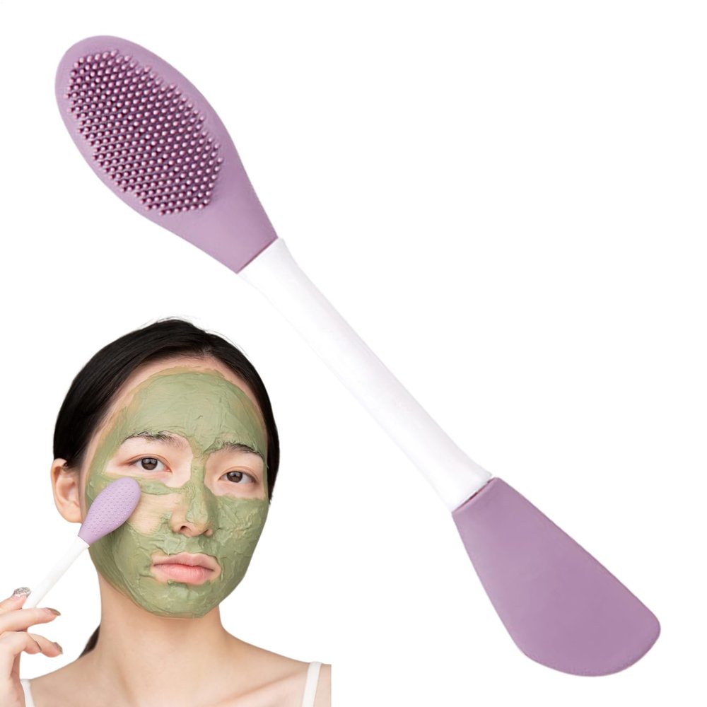 Silicone Facial Cleansing Brush, Double-Headed