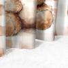 Generic Cute Teddy Bear Nursery Curtains with Grommets, Watercolor Stripes, 2-Piece Set, 140 x 160 cm view 4