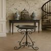 PALAZZO INT JARDIN DES PLANTES Decorative Birdbath, Patinated Iron, 70 cm H x 37 cm view 2