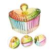 Professional Glass Manicure Cups, 2-Pack, with Lids view 3