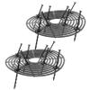 Gatuida 2-Pack Plastic Flower Pot Grid Covers, Black view 1