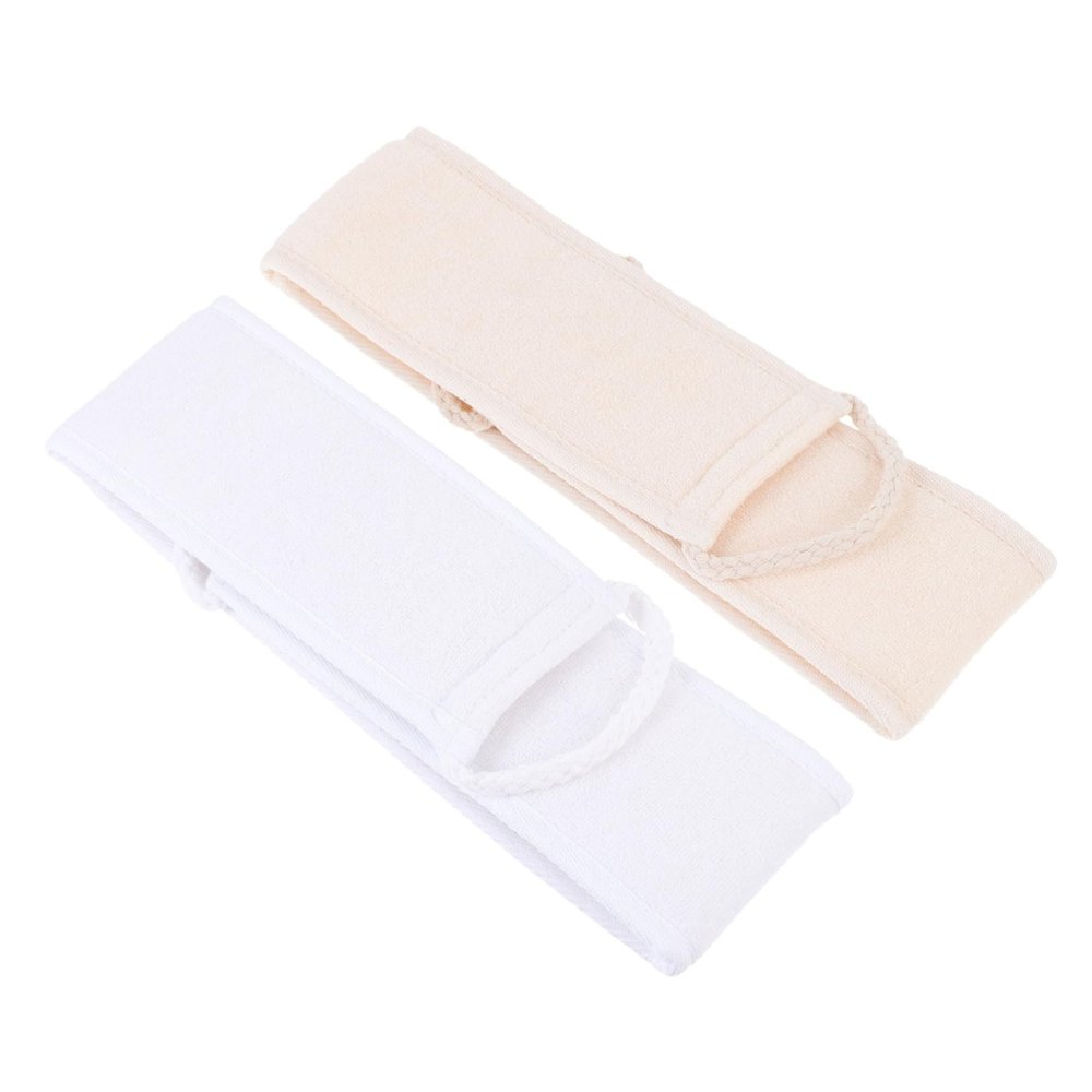 VICASKY 2-Piece Long-Strip Loofah Back Scrubber Towels