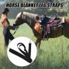 Elastic Blanket Straps - Waterproof Non-Slip Leg Holders for Animals view 2