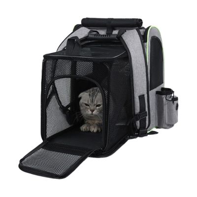 Pet Carrier Backpack for Cats - Expandable Breathable Travel Bag