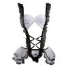 Plus-Size Women's Lingerie with Babydoll and Garter Straps view 2