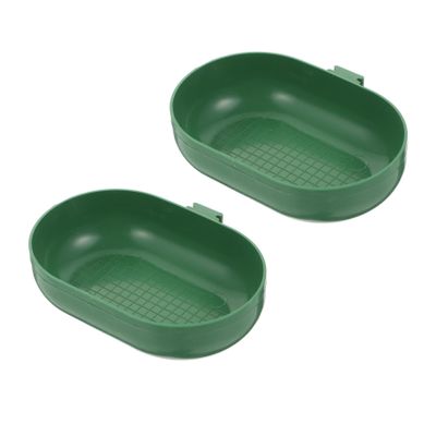 GALPADA Multifunctional Plastic Bird Bath with Hook Design, 2-Piece Set