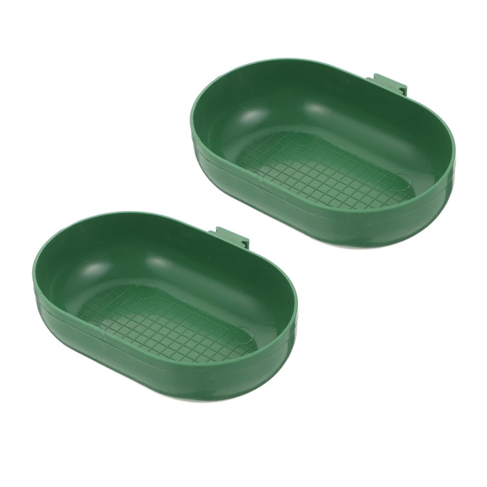 GALPADA Multifunctional Plastic Bird Bath with Hook Design, 2-Piece Set