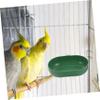 GALPADA Multifunctional Plastic Bird Bath with Hook Design, 2-Piece Set view 2