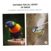 GALPADA Multifunctional Plastic Bird Bath with Hook Design, 2-Piece Set view 4