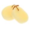 iplusmile 2-Pack Oval Shower Sponges, Yellow view 1