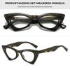 Lanomi Y2K Cat-Eye Reading Glasses, No Blue Light Filter, Thick Frame, HD Readers, Lightweight, Spring Hinges, Green, +2.5 view 3
