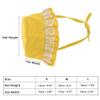 CAPASTEC Pet Bucket Hat for Dogs and Cats - Adjustable with Lace Trim - Yellow view 2
