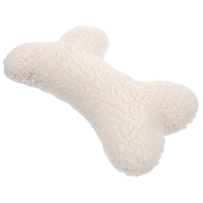 POPETPOP Soft Sheep Fleece Squeaky Chew Toy for Small Dogs