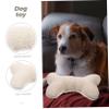 POPETPOP Soft Sheep Fleece Squeaky Chew Toy for Small Dogs view 4
