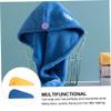 WRITWAA 2 Sets Fast-Drying Hair Towels, Ultra-Absorbent Hair Turbans for Women, Soft and Comfortable for After-Shower and Daily Use, 4 Pieces view 3