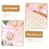 Homoyoyo Jade Bridal Hair Comb with Imitation Jade Flowers and Pearls view 3