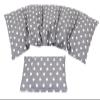 PNKTCHEN DOTS Cherry Pit Heat Pack Set of 2, 5-Chamber + Small, 51 x 21 cm, Gray Dots, Spelt view 1