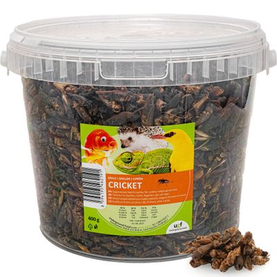 UGF Dried Crickets, 400 g in a 3-Liter Bucket