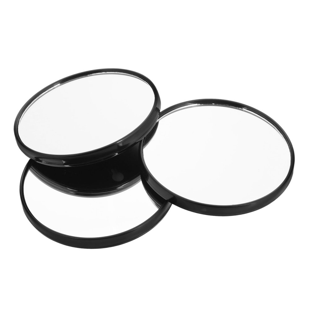iplusmile 3-Piece Compact Magnifying Cosmetic Mirror, Portable Round Travel Mirror for Makeup, Shaving, Bathroom and Shower Area