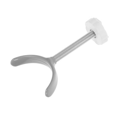 HOOTNEE U-Shaped Railing Holder, Durable Stair Gate Accessory, Silver Alloy, Sturdy and Stable, for Safety and Pet Gates