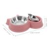 Supvox Elevated Double Pet Bowl with Removable Food and Water Bowls view 2