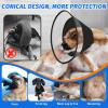 Joypig Soft-Padded Dog Recovery Collar, Elizabethan Cone to Stop Licking, for Small, Medium, and Large Dogs view 2