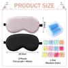 YSDYY 2 Faux-Silk Eye Masks and 1 Pair of Earplugs, Adjustable Sleep Masks, Soft Light-Blocking Eye Masks, Sound-Isolating Earplugs view 2