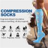 YXADGML Compression Socks, 2 Pairs, Cat Design, Knee-High, 20–30 mmHg, L-XL view 2