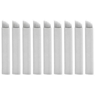 minkissy 50-Piece Eyebrow Microblading Needle Blades for Microblading Pen, High-Quality Flexible Blades for Precise Eyebrow Shaping and Professional Beauty Applications