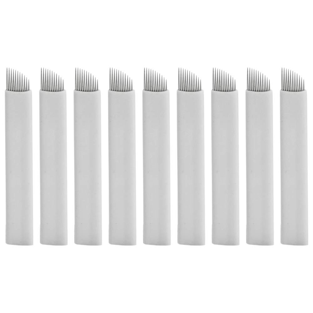 minkissy 50-Piece Eyebrow Microblading Needle Blades for Microblading Pen, High-Quality Flexible Blades for Precise Eyebrow Shaping and Professional Beauty Applications