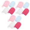 SAFIGLE 3 Sets Microfiber Facial Cleansing Gloves, Soft Makeup Removal Mitts, Reusable and Skin-Friendly, for Home and Travel, 4 Pieces × 3 view 1