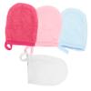 SAFIGLE 3 Sets Microfiber Facial Cleansing Gloves, Soft Makeup Removal Mitts, Reusable and Skin-Friendly, for Home and Travel, 4 Pieces × 3 view 2