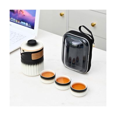 TYBGAU Boutique UK Gradient Travel Tea Set with 1 Teapot and 3 Cups
