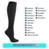 YXADGML Compression Socks, 2 Pairs, for Varicose Veins, Golf, Rugby, Running, Hiking, Sports, Fatigue, Driving, Travel and Flying, Women's and Men's (Gray, XXL) view 4