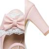 GYYZAYH Women's Vintage Chunky-heel Mary Jane Platform Lolita Shoes, Beige, EU 43 view 4