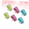 VALICLUD Wall-Mounted Toothbrush Caps with Suction Cups, 6-Pack, Plastic view 4