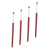 FOYTOKI 4-Piece Nail Art Brushes, Red Fiber view 1