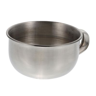 VALICLUD Stainless Steel Shaving Bowl for Men with Handle, Silver