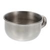 VALICLUD Stainless Steel Shaving Bowl for Men with Handle, Silver view 1