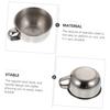 VALICLUD Stainless Steel Shaving Bowl for Men with Handle, Silver view 3