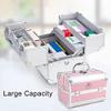 Portable Lockable First Aid Kit with Multilayer Storage for Home, Travel, and Workplace Safety view 4