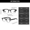YAMEIZE Rectangular Blue-Light-Blocking Glasses for Women and Men view 3