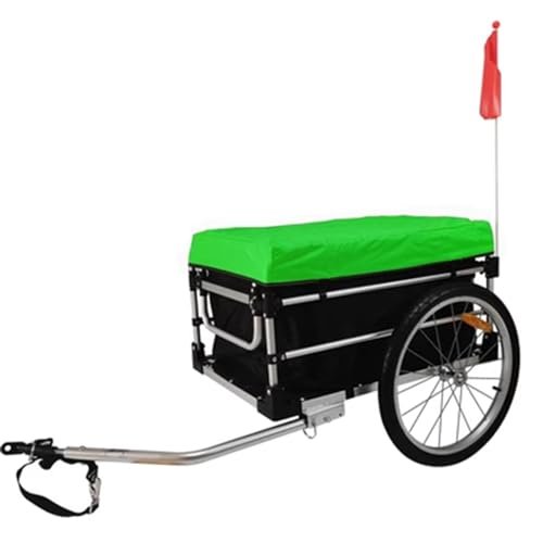 Bicycle Cargo Trailer for Electric Bikes, Off-Road Tow Cart with Foldable Storage